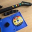 Playstation 2 Guitar Kramer Striker, Dongle & Game Carousel 3