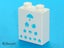 ®™DUPLO - Brick 1 x 2 x 2 with Bottom Tube with Medium Azure Eye Chart Pattern Carousel 1