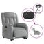 Electric Stand Up Massage Recliner Chair Light Grey Fabric Txbpnbb Carousel 5