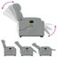 Electric Stand Up Massage Recliner Chair Light Grey Fabric Txbpnbb Carousel 6