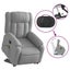 Electric Stand Up Massage Recliner Chair Light Grey Fabric Txbpnbb Carousel 10