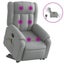 Electric Stand Up Massage Recliner Chair Light Grey Fabric Txbpnbb Carousel 11
