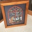 ^^ CROSS STITCH 2 Cats in an open window ^^ Framed Glass Brand New /ENCHANTING Carousel 4