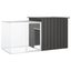 Rabbit Cage Anthracite 200x91x100 Cm Galvanised Steel Topppxi Carousel 1