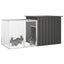 Rabbit Cage Anthracite 200x91x100 Cm Galvanised Steel Topppxi Carousel 5