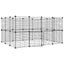 28-panel Pet Cage With Door Black 35x35 Cm Steel Tooabaa Carousel 4