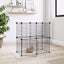 12-panel Pet Cage With Door Black 35x35 Cm Steel Tooabtl Carousel 1