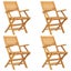 5 Piece Garden Dining Set Solid Wood Teak Toppbot Carousel 3