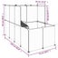 Small Animal Cage Black 142x74x93 Cm Pp and Steel Tabpit Carousel 2