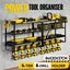 Power Tool Organiser Metal Storage Rack Shelves Carousel 3