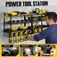 Power Tool Organiser Metal Storage Rack Shelves Carousel 4