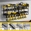 Power Tool Organiser Metal Storage Rack Shelves Carousel 6