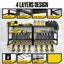 Power Tool Organiser Metal Storage Rack Shelves Carousel 7