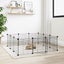 12-panel Pet Cage With Door Black 35x35 Cm Steel Oiolxl Carousel 1