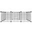 12-panel Pet Cage With Door Black 35x35 Cm Steel Oiolxl Carousel 5