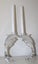 +++ A PAIR OF VINTAGE "LENOX" CRYSTAL DOLPHIN CANDLE HOLDERS +++ Carousel 9