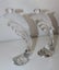 +++ A PAIR OF VINTAGE "LENOX" CRYSTAL DOLPHIN CANDLE HOLDERS +++ Carousel 12
