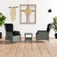 3 Piece Garden Lounge Set with Cushions Poly Rattan Light Grey Tblboak Carousel 1