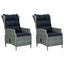 3 Piece Garden Lounge Set with Cushions Poly Rattan Light Grey Tblboak Carousel 7