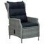 3 Piece Garden Lounge Set with Cushions Poly Rattan Light Grey Tblboak Carousel 8