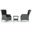 3 Piece Garden Lounge Set with Cushions Poly Rattan Light Grey Tblboak Carousel 11