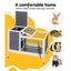 I.pet Rabbit Hutch Chicken Coop Wooden Ferret Cage Habitat House Outdoor Large Carousel 5