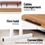 Artiss Twin Laptop Table Desk - Light Wood Carousel 6