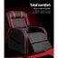 Artiss Recliner Chair Gaming Racing Armchair Lounge Sofa Chairs Pu Leather Black Carousel 6