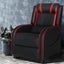 Artiss Recliner Chair Gaming Racing Armchair Lounge Sofa Chairs Pu Leather Black Carousel 7