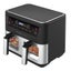 Dual View 2 x 5 Litre (10 Litre) Air Fryer Stainless Steel Carousel 3