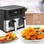 Dual View 2 x 5 Litre (10 Litre) Air Fryer Stainless Steel Carousel 10