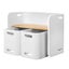 Keezi 3 Pc Nordic Kids Table Chair Set White Desk Activity Compact Children Carousel 1
