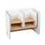 Keezi 3 Pc Nordic Kids Table Chair Set White Desk Activity Compact Children Carousel 3