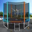 8ft Trampoline Round Trampolines Kids Safety Net Enclosure Pad Outdoor Gift M... Carousel 7