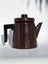 Vintage Brown Enamel Coffee Pot by Arabia Finland Finel Carousel 1