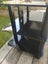 Black Glass 3 tier TV Entertainment Unit Carousel 4