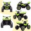 Electric Ride On Car Kids Vehicle Toy ATV Quad Bike 12V Green Carousel 17