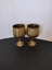 Vintage etched brass goblets Carousel 1