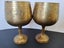 Vintage etched brass goblets Carousel 2