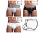 JOCKMAIL Solid Color Cotton Men Underpants Premium Hanging Ring JJ Boxer Briefs Carousel 4