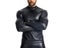 Men's Long Sleeve Stand Collar Slim Leather TShirt Underwear Body Shaper Corset Carousel 3