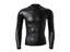 Men's Long Sleeve Stand Collar Slim Leather TShirt Underwear Body Shaper Corset Carousel 5