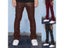 Mens PU Leather Pants Autumn New Casual Street Fashion Solid Color Carousel 2