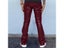 Mens PU Leather Pants Autumn New Casual Street Fashion Solid Color Carousel 4