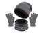 Winter Hat Scarves Gloves 3pcs Warm For Men Women Outdoor Riding Carousel 1