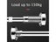 Non-punching Telescopic Bathroom Shower Curtain Rod Bracket Drying Rod Carousel 6