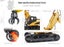 HUINA Truck Excavator Digger Claw Car Remote Control RC 1571 1:14 (Hui Na) Carousel 7