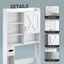 Toilet Shelf Storage Cabinet Bathroom Organiser Carousel 7