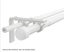 CURTAIN ROD, ADJUSTABLE LENGTH, c/w BALL FINIALS AND WALL BRACKETS Carousel 5