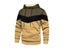 Men's Patchwork Hooded Sweatshirt Casual Fleece Warm Autumn Winter Sports Carousel 5